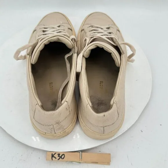 Common Projects Achilles Low Size EU 40 Men 7 Women 10 Brown Beige Leather Shoes - Picture 9 of 12